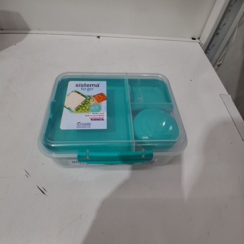 SISTEMA TO GO BENTO CUBE FOOD CONTAINER TEAL - 1.65L image 3