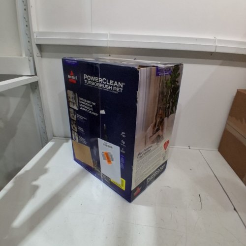 BISSELL POWERCLEAN POWERFUL & LIGHTWEIGHT TURBOBRUSH PET UPRIGHT CARPET CLEANER - 120V - BLUE - (MODEL:3939C) image 5