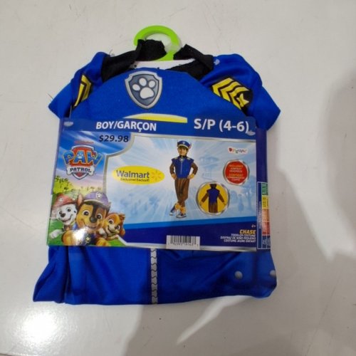 2PC BOYS DISGUISE PAW PATROL CHASE TODDLER COSTUME - SMALL (4-6) - BLUE / BROWN image 2