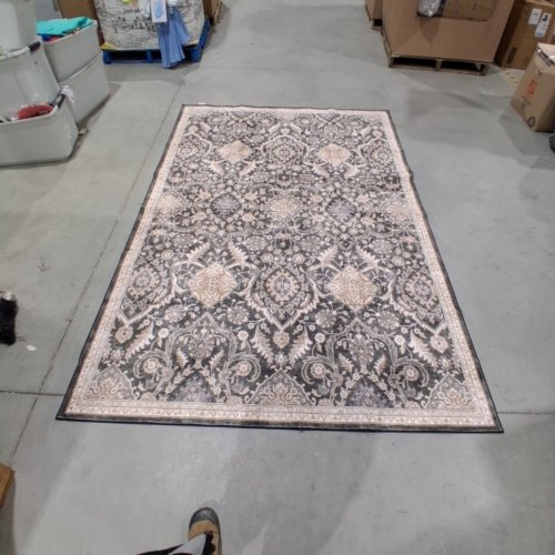 WYATT & ASH ORNAMENTAL AREA RUG - 6FT X 9FT -GREEN/BEIGE (ITEM: 1737288) image 2