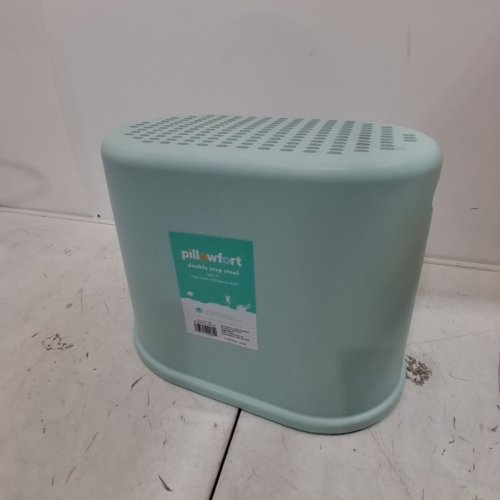 KID'S PILLOWFORT DOUBLE STEP STOOL - MINT GREEN image 4