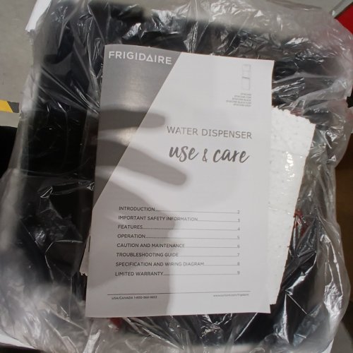 FRIGIDAIRE TOP-LOAD HOT & COLD WATER COOLER/DISPENSER - FITS 3-5 GALLON BOTTLES - BLACK (MODEL: EFWC498) image 5