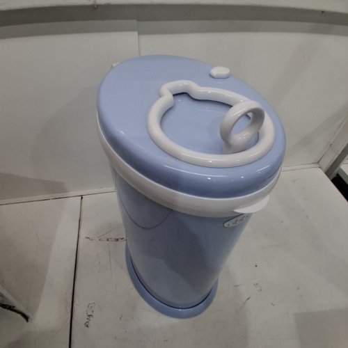 UBBI STEEL DIAPER PAIL WITH SAFETY LOCK & RUBBER SEAL LOCKS IN ODOR- 13GAL, CLOUDY BLUE - (MODEL: 10032) image 2