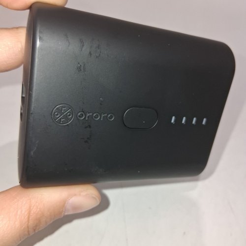 ORORO ULTRA-COMPACT RECHARGEABLE BATTERY FOR HEATED VESTS HEATED JACKETS AND HEATED HOODIES - BLACK (MODEL: MINI 5K) image 3