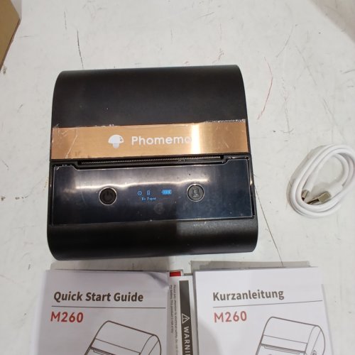 PHOMEMO LABEL PRINTER MACHINE, PORTABLE THERMAL LABEL MAKER - 3" LABELS - BLACK ROSE GOLD image 3