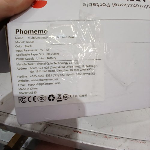 PHOMEMO LABEL PRINTER MACHINE, PORTABLE THERMAL LABEL MAKER - 3" LABELS - BLACK ROSE GOLD image 4