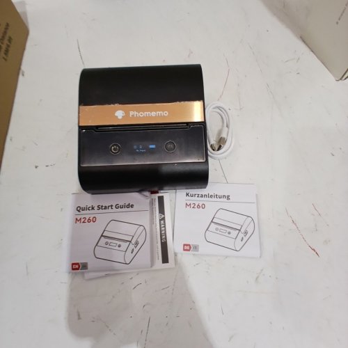 PHOMEMO LABEL PRINTER MACHINE, PORTABLE THERMAL LABEL MAKER - 3" LABELS - BLACK ROSE GOLD image 5
