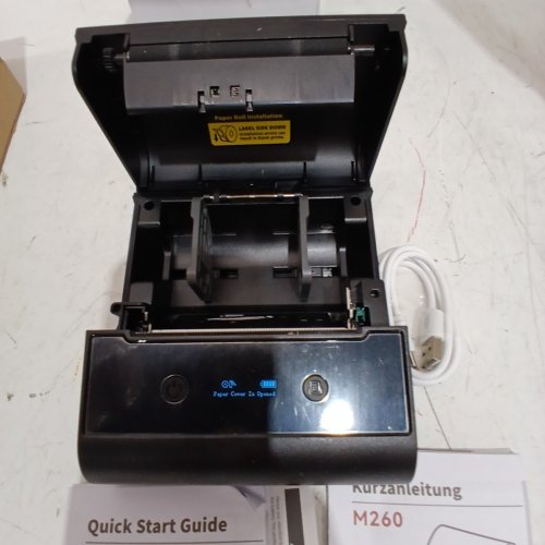 PHOMEMO LABEL PRINTER MACHINE, PORTABLE THERMAL LABEL MAKER - 3" LABELS - BLACK ROSE GOLD image 6