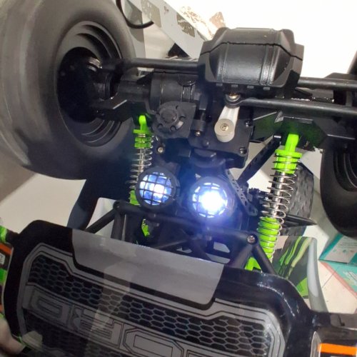NKOK MEAN MACHINES FORD F-150 RAPTOR XTREME ROCK CRAWLER REMOTE CONTROLLED TRUCK - BLACK/GREEN image 2
