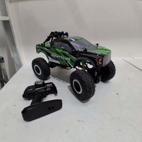 NKOK MEAN MACHINES FORD F-150 RAPTOR XTREME ROCK CRAWLER REMOTE CONTROLLED TRUCK - BLACK/GREEN image 3
