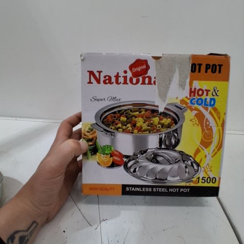 NATIONAL SUPER MAX STAINLESS STEEL HOT POT - 1.5L - SILVER image 2