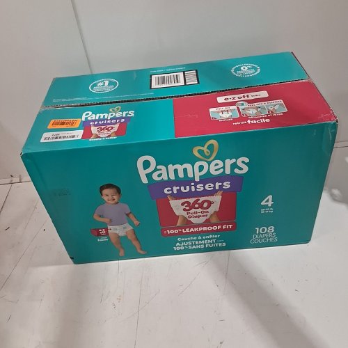 108PK PAMPERS CRUISERS 360 BABY DIAPERS - SIZE 4 image 2