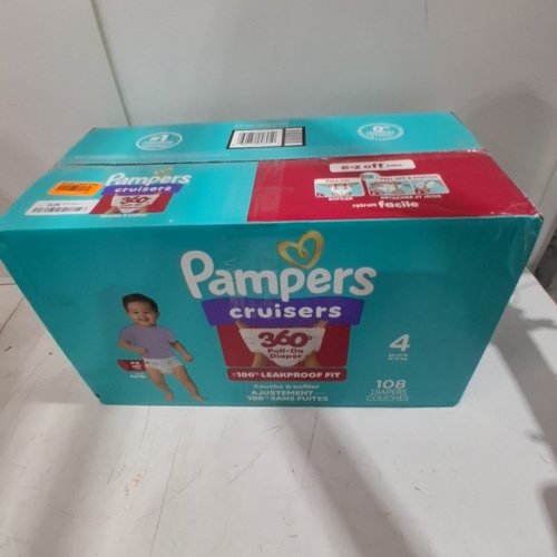108PK PAMPERS CRUISERS 360 BABY DIAPERS - SIZE 4 image 4