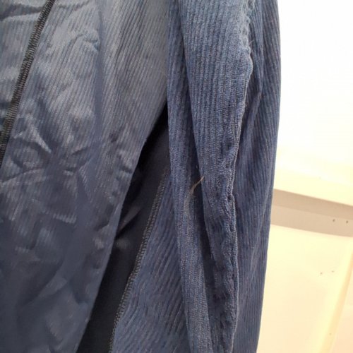 WOMEN'S COTTON LINEN BLAZER - MEDIUM - NAVY image 2