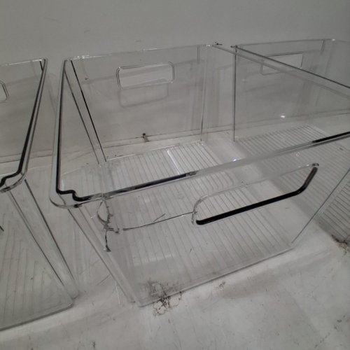8PK CLEARSPACE PLASTIC STORAGE BINS WITH LIDS - 12.5" X 9.5" X 7" - CLEAR image 6