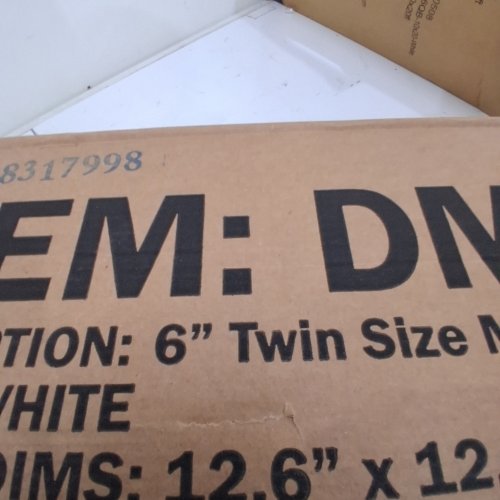 FURNITURE OF AMERICA ARTEMISIA 6" MEMORY FOAM MATTRESS - TWIN - WHITE (MODEL: DM510-T) image 4