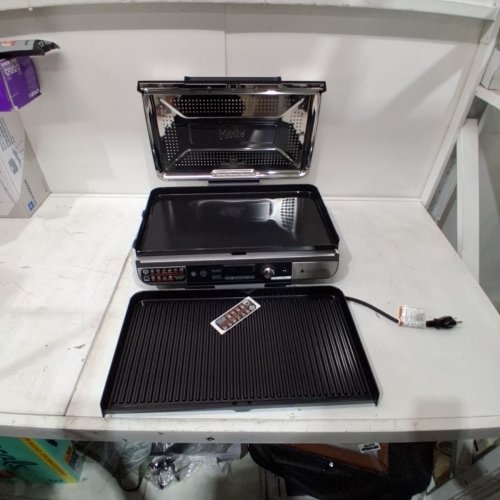 NINJA SIZZLE PRO XL INDOOR GRIDDLE AND GRILL - 20" - BLACK (MODEL:GX101C) image 3