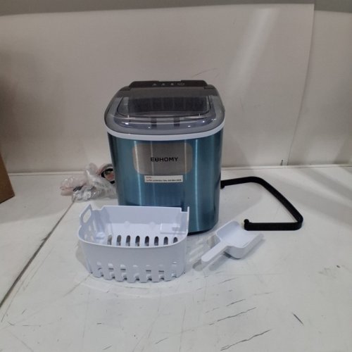 EUHOMY COUNTERTOP ICE MAKER AUTOCLEANING - MAKES 26LBS/DAY - STAINLESS STEEL (MODEL: IM-06S) image 3