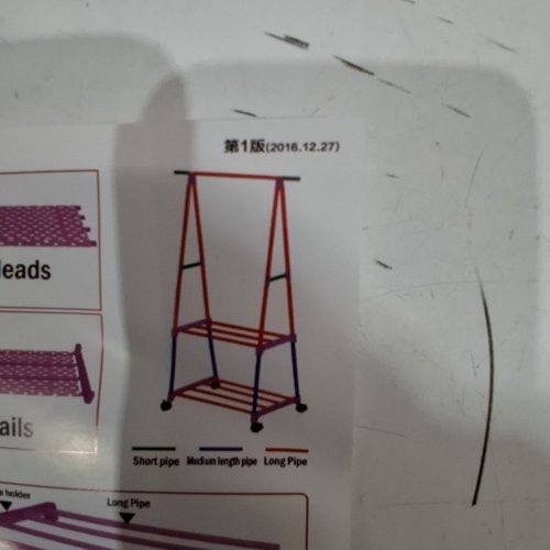 3-TIER CLOTHING HANGING RACK COAT RACK WITH WHEELS - BLACK (MODEL: A-FRAME) image 3