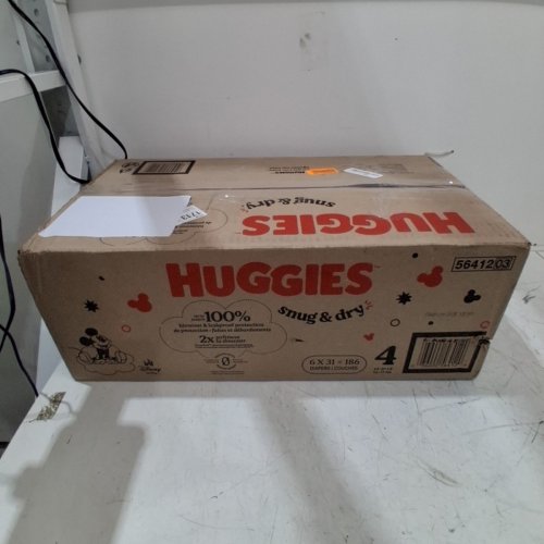 186PK HUGGIES SNUG AND DRY DIAPERS - SIZE 4 image 4