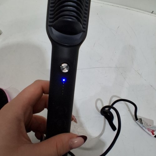 TYMO HAIR STRAIGHTENER BRUSH - 5 TEMP FOR ALL HAIR TYPES - BLACK/PINK- (MODEL HC100) image 2