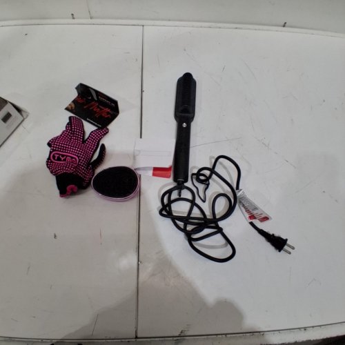 TYMO HAIR STRAIGHTENER BRUSH - 5 TEMP FOR ALL HAIR TYPES - BLACK/PINK- (MODEL HC100) image 3