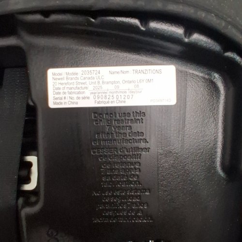 GRACO C20 TRANZITIONS 3-IN-1 HARNESS BOOSTER CAR SEAT - 100LBS MAX/CAP - BLACK (MODEL: 2035724) image 5
