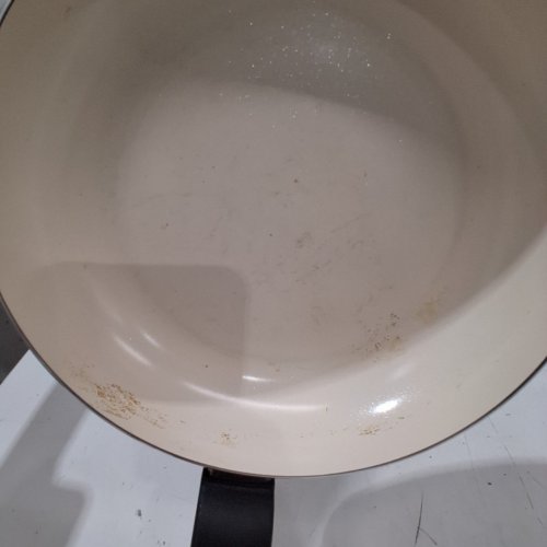 GREENPAN CERAMIC NONSTICK FRYING PAN - 8" - CREAM/BLACK image 4
