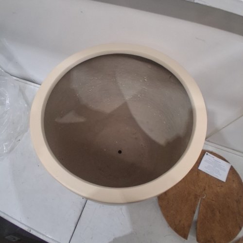 DEPLA LANE SERENO TAPERED PLANTER - 19.7" X 21.7" - CREAM WHITE (STYLE: 1028) image 5