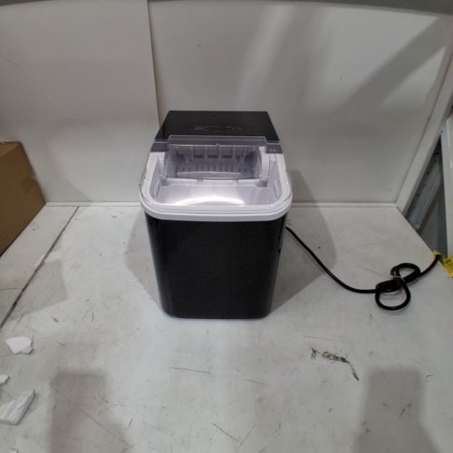 COUNTERTOP ICE MAKER WITH HANDLE AND SCOOP - 26LB - BLACK (MODEL: WBJ-10A) image 3