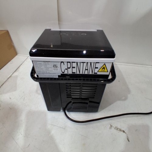 COUNTERTOP ICE MAKER WITH HANDLE AND SCOOP - 26LB - BLACK (MODEL: WBJ-10A) image 7