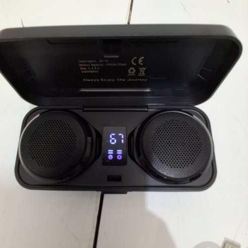 OBEST BLUETOOTH HELMET HEADSET - 1900MAH - BLACK (MODEL: H360) image 3