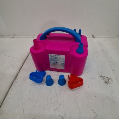ELECTRIC CORDED BALLOON AIR PUMP - PINK/BLUE image 3