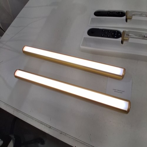 2PK EZVALO WIRELESS PICTURE LIGHT FOR WALL RECHARGEABLE BATTERY PAINTING LIGHT WITH REMOTE - 13" - GOLD (MODEL: PL02) image 2