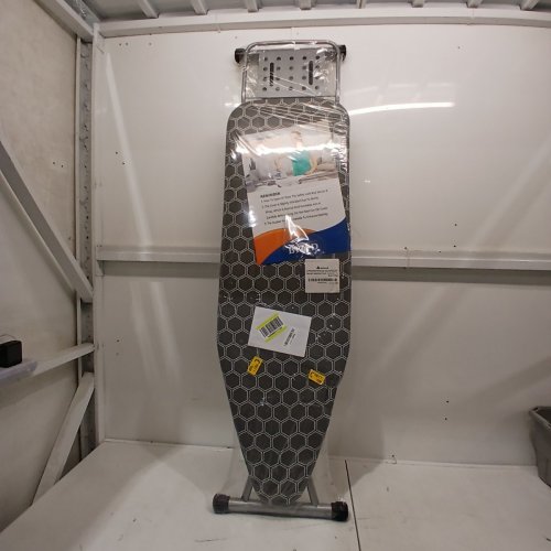 UFETGYG FULL SIZE IRONING BOARD WITH IRON REST - 55" - DARK GREY, GEOMETRIC image 2
