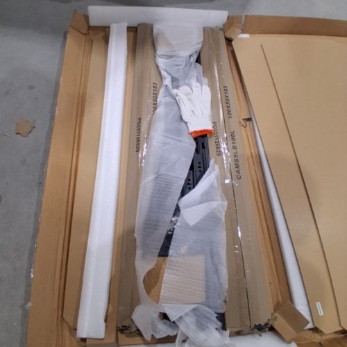 METAL Frame HEAVY DUTY SHELVES - 5 TIERS - 40" X 20" X 72" - BLACK (MODEL: CAMS5LB100L) image 4