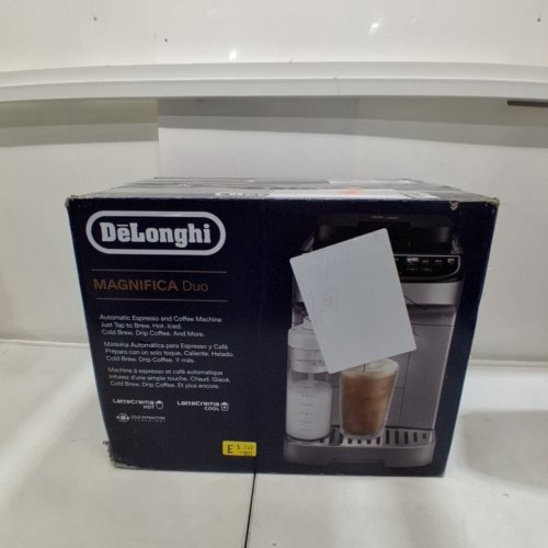 DELONGHI MAGNIFICA DUO AUTOMATIC ESPRESSO MACHINE, MILK FROTHER, 20 ONE-TOUCH RECIPES - SILVER - (MODEL:ECAM33080SXB) image 17