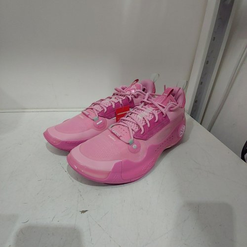 MEN'S LI-NING WAY OF WADE 10 LOW " DRAFT DAY" PROFESSIONAL BASKETBALL SHOES - 12 - FAMILY LOVE PINK (MODEL: ABAS083-38) image 3