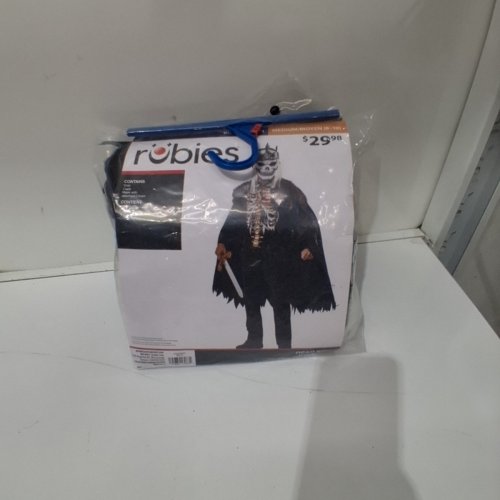 3PC BOY'S RUBIES DEAD KING SKELETON COSTUME - MEDIUM 8/10 - BLACK image 2