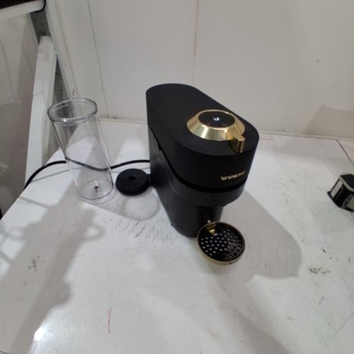 BREVILLE NESPRESSO VERTUO POP+ DELUXE COFFEE AND ESPRESSO MACHINE - MATTE BLACK/GOLD (MODEL: BNV125MTB) image 3