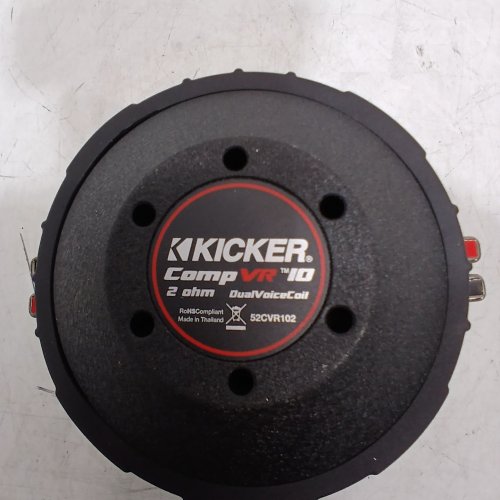 KICKER CVR10 COMPVR CAR AUDIO SUBWOOFER 2 OHM DUAL VOICE COIL - 10" - BLACK (MODEL: 52CVR102) image 4