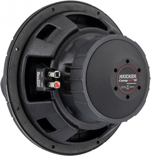 KICKER CVR10 COMPVR CAR AUDIO SUBWOOFER 2 OHM DUAL VOICE COIL - 10" - BLACK (MODEL: 52CVR102) image 3