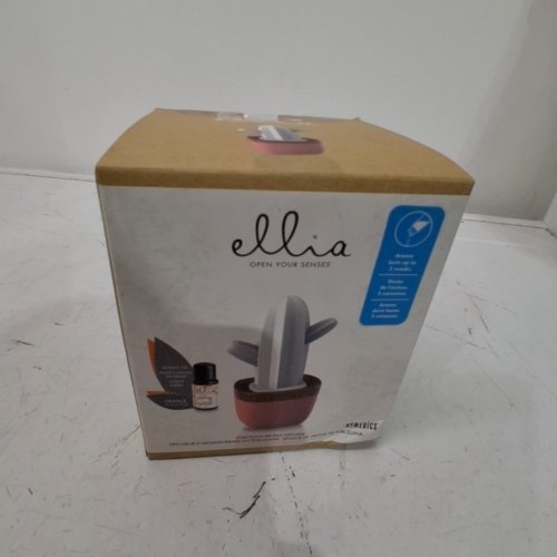 HOMEDICS ELLIA COASTAL CACTUS PORCELAIN AROMA DIFFUSER - BONUS 15ML ORANGE OIL - WHITE/ORANGE (MODEL:ARM-P110TC-EO9) image 4