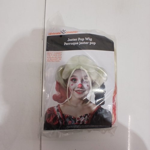 GIRL'S WAY TO CELEBRATE JESTER POP WIG - OSFM - BLACK/RED (STYLE: 0428) image 2