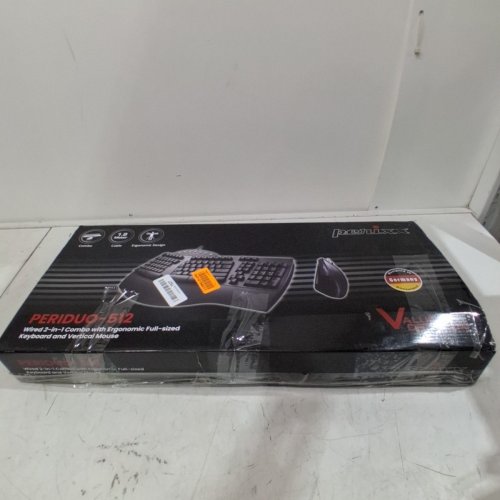 PORIXX WIRED KEYBOARD AND VERTICAL MOUSE COMBO - BLACK (MODEL: PERIDUO-512) image 9