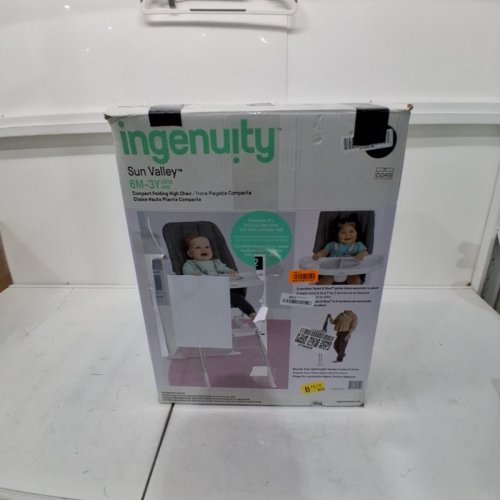 INGENUITY SUN VALLEY COMPACT FOLDING HIGH CHAIR - GREY (MODEL: 0383) image 4