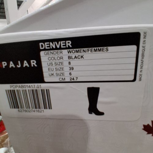 WOMEN'S PAJAR DENVER KNEE HIGH BOOTS - SIZE 8 (MODEL: PDPAB01417.01) image 2