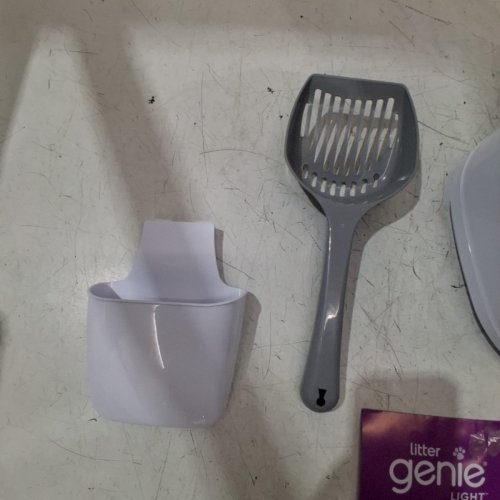 LITTER GENIE PAIL STYLE CAT LITTER WASTE DISPOSAL SYSTEM - WHITE/GREY (MODEL: 00666594210890) image 5