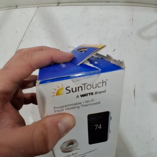 SUNTOUCH SUNSTAT COMMAND PROGRAMMABLE THERMOSTAT TOUCHSCREEN LCD120/240 VAC - BLACK (MODEL:500850-SB) image 3