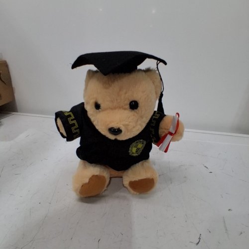 JMYHOAM GRADUATION BEAR DOLL- 9" - BROWN/BLACK image 2
